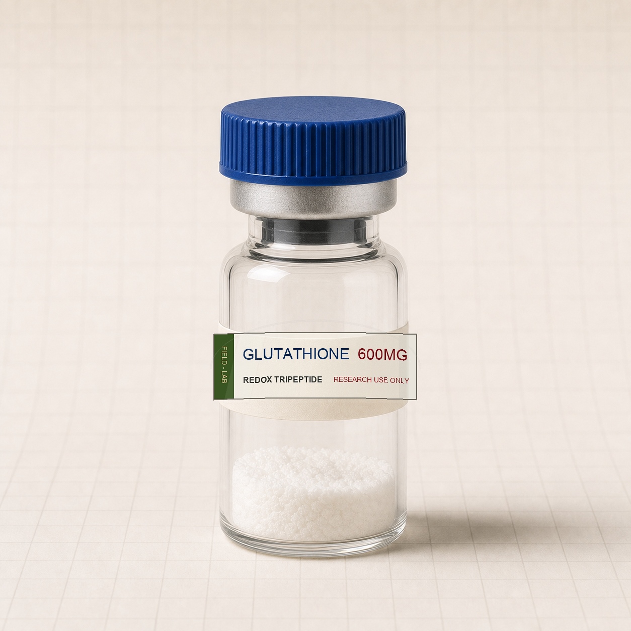 Glutathione 600mg Field Lab research catalogue vial